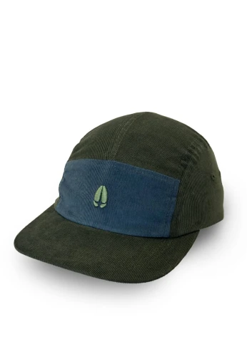 AGAMA_JUNIOR_5_panel _oliwkowo_niebieska_dziecięca_bawełniana_czapka_z_daszkiem.jpg