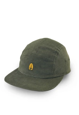AGAMA 5 panel cap - OUTLET - oliwkowa bawełniana czapka z daszkiem