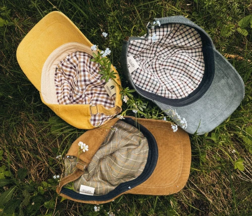 GEKON_zółty, niebieski, karmelowy_100%_bawełna_dad_cap_podszewka (2).jpg