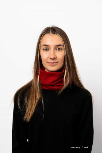 OPOS-KOPYTO-RWS-czerwony-komin-golf-cieply-100%-wełny-merino-POSSUM-tube scraf-bottle-red (2).jpg