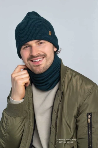 OPOS-KOPYTO-RWS-zielona-butelka-komin-golf-cieply-100%-wełny-merino-POSSUM-tube scraf-bottle-green (5).jpg