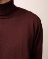 OCELOT RWS - bordowy męski golf - sweter 100% wełny merino, men's turtleneck sweater, claret, 100% merino wool (1).jpg