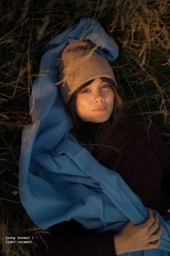 ANTYLOPA KOPYTO RWS - jasny karmel czapka z wysokim ściągaczem w prążki 100% merino - ANTELOPE beanie with a high ribbed cuff light caramel(8).jpg