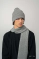 ANTYLOPA KOPYTO RWS - szary czapka z wysokim ściągaczem w prążki 100% merino - ANTELOPE beanie with a high ribbed cuff gray (2).jpg