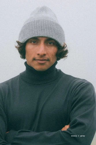 ANTYLOPA KOPYTO RWS - szary czapka z wysokim ściągaczem w prążki 100% merino - ANTELOPE beanie with a high ribbed cuff gray (5).jpg