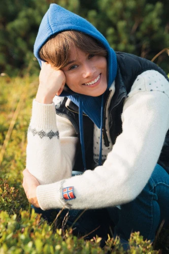 KAPIBARA KOPYTO RWS - chabrowy ciepły kaptur  balaklawa - 100% merino - CAPYBARA  Hood balaclava cornflower blue (9).jpg