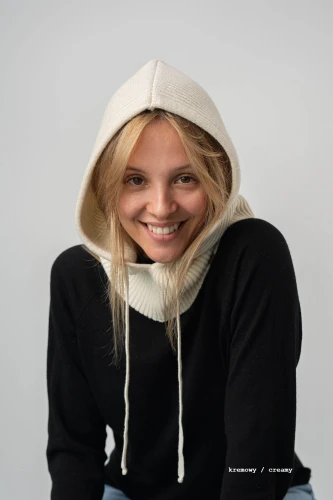 KAPIBARA KOPYTO RWS - kremowy ciepły kaptur  balaklawa - 100% merino - CAPYBARA hood balaclava creamy (2).jpg