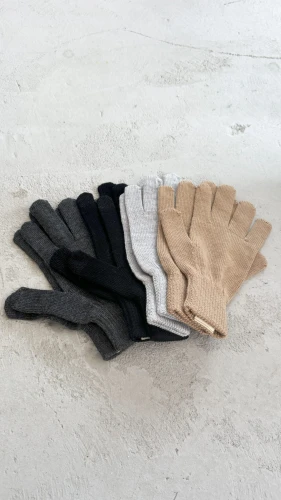 GIBONY RWS - dziane 100% wełniane rękawiczki - 5 palców 100% wool knitted gloves - 5 fingers (1).jpg
