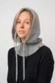 KAPIBARA KOPYTO RWS - szary kremowy ciepły kaptur  balaklawa - 100% merino - CAPYBARA hood balaclava gray (1).jpg