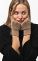 GIBONY RWS - orzechowe dziane 100% wełniane rękawiczki - 5 palców Hazel 100% wool knitted gloves - 5 fingers (2).jpg