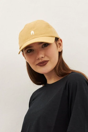 KAMELEON - koszulka damska uniwersalna_merino_100%_GEKON_6_Panel_Czapka_z_daszkiem_żółta.jpg