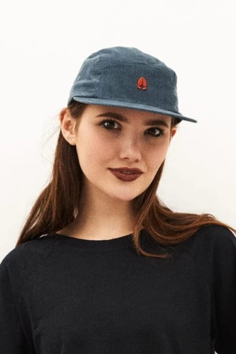 KAMELEON - koszulka damska uniwersalna_merino_100%_AGAMA_5_Panel_Czapka_z_daszkiem_niebieska.jpg