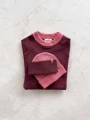 BARIBAL RWS - bluza wełniana oversize - 100% wełny merino bordowy - oversized wool sweatshirt claret5.jpg