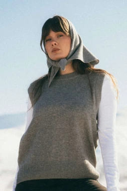 PUMA RWS - szara lekka wełniana kamizelka z 100% etycznej wełny merino RWS