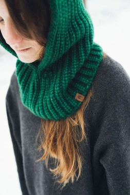 TAWNY OWL - chunky hood/balaclava made from a merino wool blend