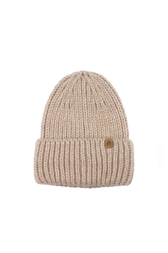 SÓWKA czapka dla dzieci beżowa puchata.jpg