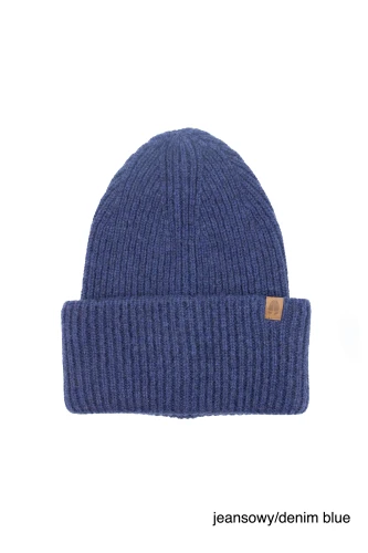 PANDA-KOPYTO-jeansowa-granatowa-niebieska-denim-blue-duza-prazkowana-czapka-welniana-z-welny-merino-rws-etycznej-GAZELLE-big-tall-ribbed-rws-wool-ethical-beanie-hat.jpg