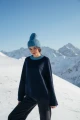 BARIBAL RWS - bluza wełniana oversize - 100% wełny merino granatowy zgaszony niebieski - oversized wool sweatshirt navy blue 4.jpg