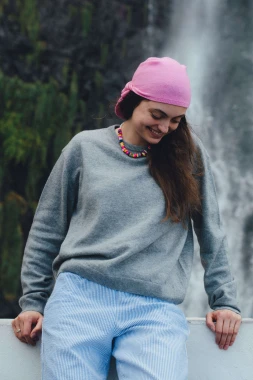 KODIAK RWS - lekki sweter oversize z obniżoną linią ramion - 100% wełny merino RWS