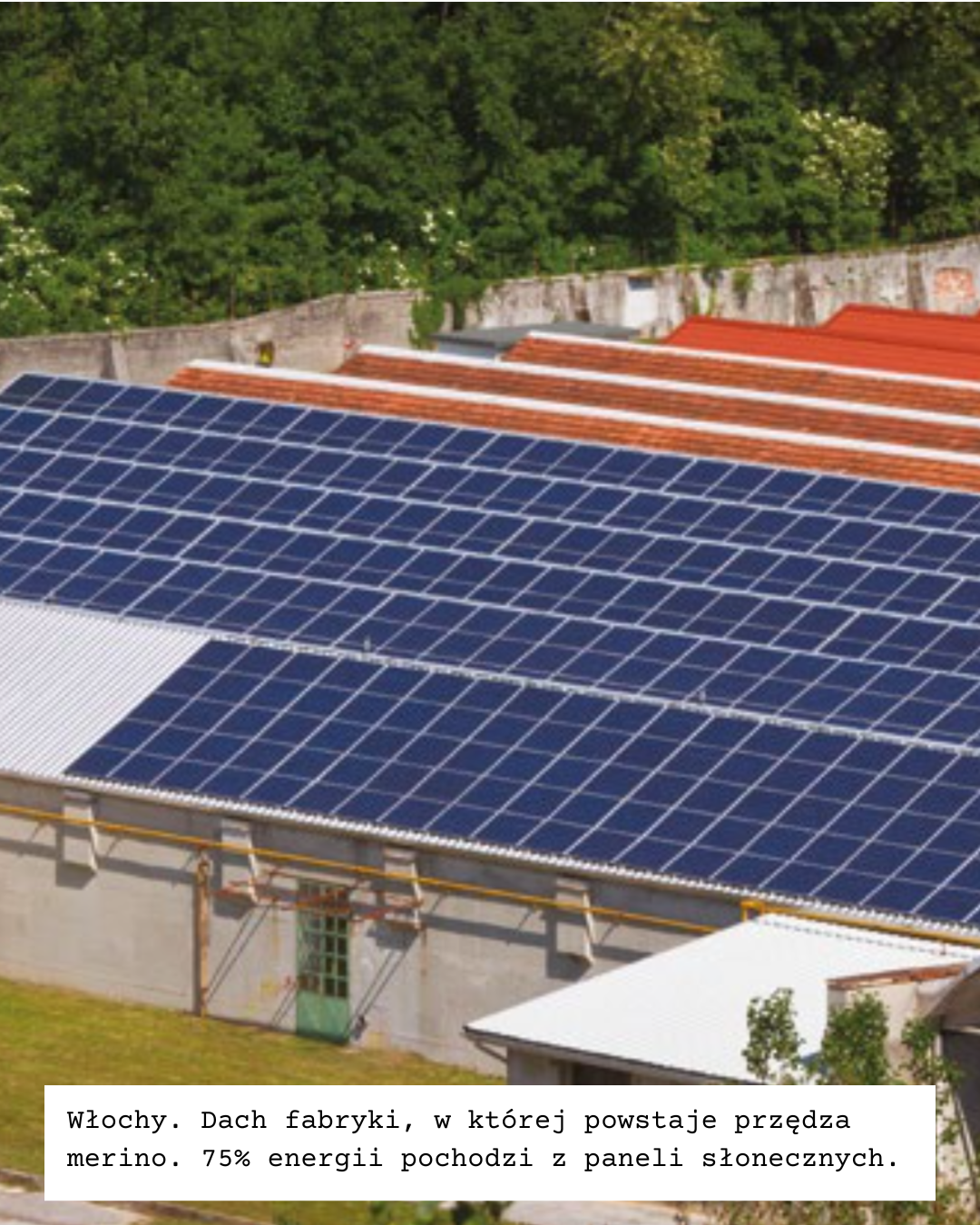 Family-owned Italian yarn mill — renewable energy and water reuse