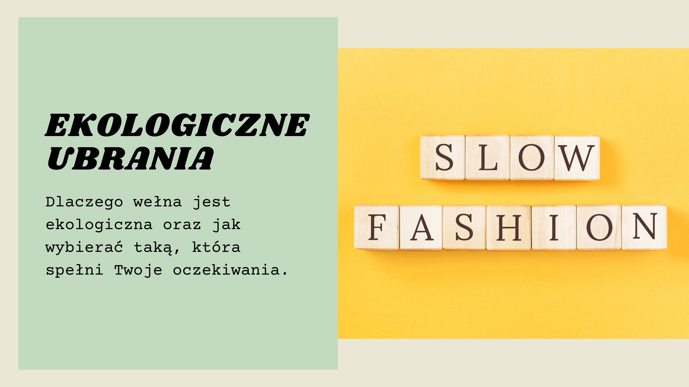 Ekologiczne ubrania — co to jest tak właściwie?