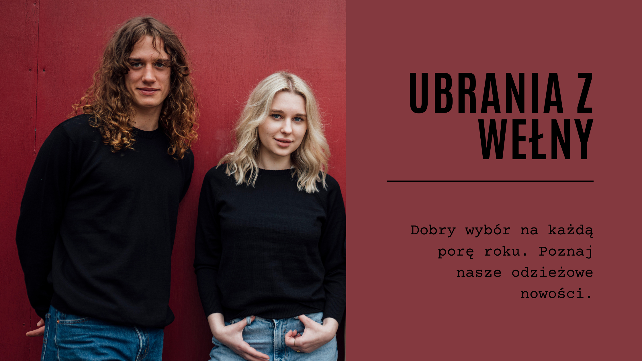 Ubrania ze 100% wełny merino