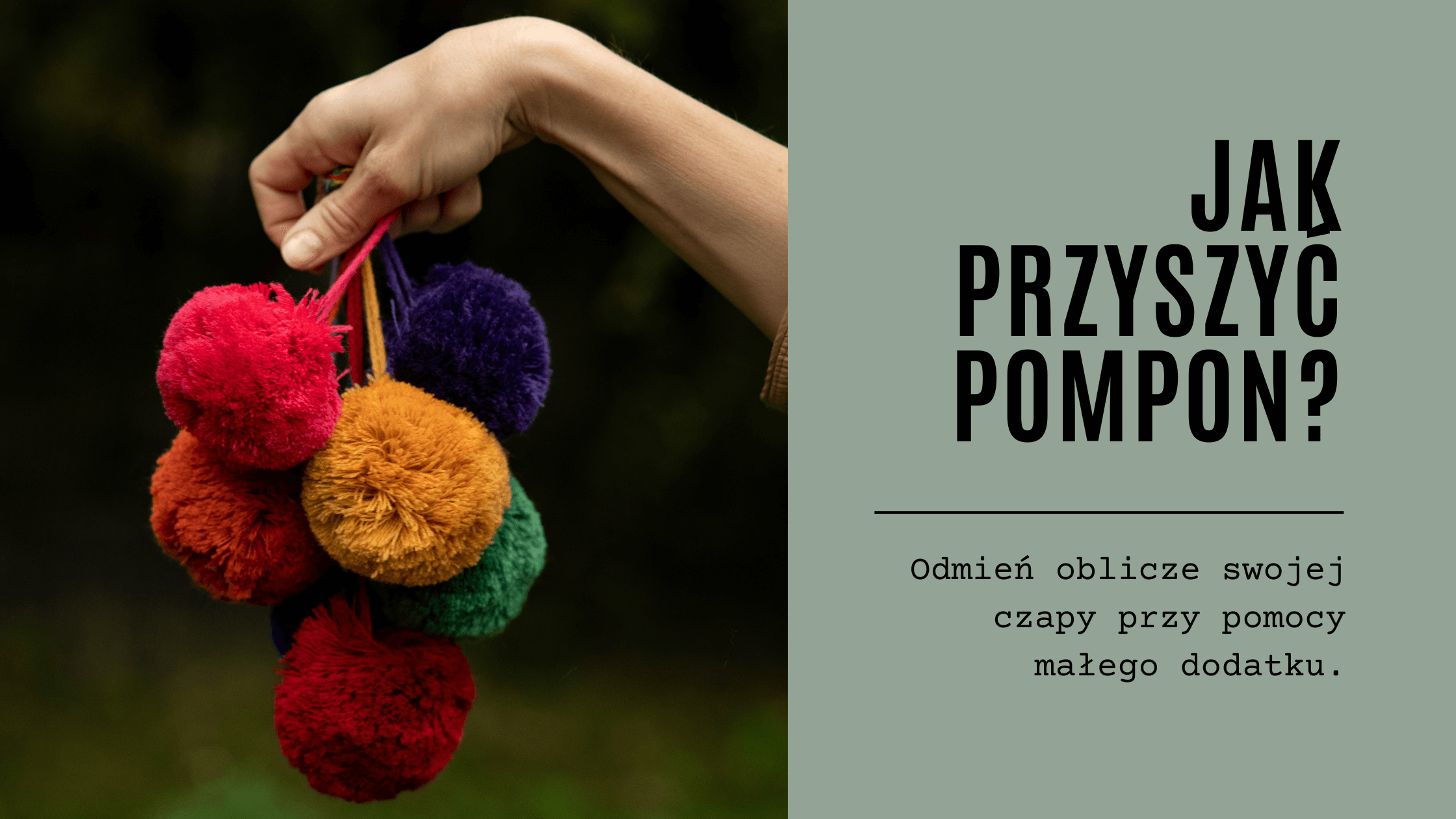 DIY - Jak przyszyć wełniany pompon?